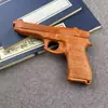 Madera Maciza Modelo de Pistola Juguete Madera Completa Palosanto Rojo Artesanías de Madera Maciza Pistola de Madera Fábrica Infantil Venta Directa