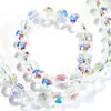 Hongyun Cristal Vidrio Bolas Rebotantes Super Brillantes Boutique Accesorios para Joyería DIY Bolas Redondas Facetadas Explosivas Bolas de Tierra de 96 Caras