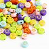 Cuentas de estrella de cinco puntas de 4 x 7 mm, cuentas sueltas acrílicas, accesorios, bola de estrella de amor, joyería, accesorios transfronterizos
