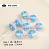 DIY Contas Redondas Cilindro Fofas Pintadas à Mão DIY Pulseira Colar Miçangas Joias Artesanais Bloqueio de Cores Design Divertido Acessórios Artesanais