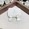 Pendientes Asimétricos Cuadrados con Forma de Diamante Color Café Maillard Retro de Lujo Ligero con un Estilo Fresco, Pendientes de Botón con Personalidad y Colgantes para Orejas