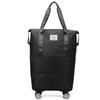 Bolsa de viaje de gran capacidad con ruedas universales desmontables, bolsa de consignación portátil de doble capa, bolsa de gran capacidad con ruedas.