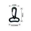 Ganchos giratórios de plástico para atacado para alças, bolsas e acessórios para animais de estimação, disponíveis em vários tamanhos de 15-50 mm, em estoque, ganchos para bolsa de cintura espessados