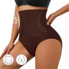 Pantalones Moldeadores de Cintura Alta para Control de Abdomen para Mujer, Pantalones Moldeadores de Cuerpo de Color Sólido, Ropa Interior Moldeadora de Cintura Pierna Recta con Control de Abdomen
