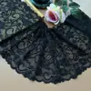 Tecido Preto com Renda para Barra de Saia, Tecido para Roupas, Patchwork de Vestuário, Tecido Decorativo, Versão Larga