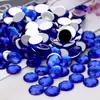 Gema redonda de colores de 10 mm con bordes biselados, multifacética, no porosa, strass de fondo plano para decoración DIY, 300 piezas por paquete grande