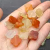 Seda Dourada de Xinjiang Jade Trevo de Quatro Folhas Acessórios Soltos Pedra de Jade Com Furo Peças para Joias DIY Venda por Atacado Brocado Song DIY