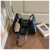 La popular bolsa grande de mujer de este año 2026 nueva moda bolso de hombro plisado para ir al trabajo y al trabajo bolso cruzado
