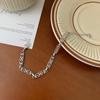 Pulsera de Costura con Patrón Calado Pulsera de Plata S925 Simple de Moda Retro para Mujer Pulsera Personalizada Nicho Ins