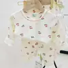 Roupa de Casa Infantil Antibacteriana Sem Costura Lycra Algodão Roupa Térmica Pijama Meninos e Meninas Roupa de Casa Conjunto de Roupa Íntima Infantil Pequeno e Médio