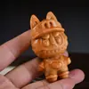 Souvenir de Navidad Talla en Madera de Ciprés Llavero Colgante Navideño Productos de Madera del Zodiaco de Dibujos Animados Dragón, Serpiente y Año del Caballo