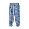 Nuevos Pantalones Cortos de Algodón y Seda para Padres e Hijos Verano Niños Estampados Anti-mosquitos Pantalones Finos para Mujer hasta el Tobillo