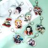 Fabricante Atacado Desenho Animado Acrílico Chaveiro Personalizado Animação Celebridade DIY Chaveiro Cola Pingente Chaveiro