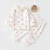 Conjunto de Cintura Alta para BebéAlgodón Puro Clase A primavera y otoño ropa para recién nacidos, conjunto de algodón puro de manga larga para niños y niñas