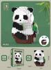 Tesouro Nacional Panda Gigante Blocos de Construção de Micro Partículas Huahua Menglan Brinquedo Educativo de Montagem para Dia das Crianças Presente de Aniversário