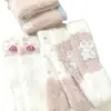Calcetines Grues de Felpa Cálidos para el Hogar con Dibujos Animados Lindos de Conejito y Piel de Visón para Otoño e Invierno para Mujer