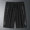 Pantalones Cortos Deportivos de Seda de Hielo para Hombre, Secado Rápido, Corte Holgado, Estilo Nuevo, Talla Grande, Pantalones Cortos Casuales de Moda para Hombre