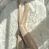 Meia-calça Sexy de Óleo de Cavalo Seda Preta Seda Branca Sedosa Oleosa Brilhante Preta Abertura na Virilha Tentação Meias Peroladas Ultra-Fina