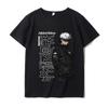 Nueva camiseta de anime japonés europeo y americano spell back battle manga corta bidimensional ropa para padres e hijos estudiante casual uniforme de clase estampado