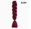 Fibra química trança grande tranças jumbo cabelo 100g trança suja seda de alta temperatura cor cabelo trança grande