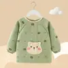 Bata para niños, babero de otoño e invierno para bebé, diseño reversible, impermeable, delantal de estilo nuevo, bata para comer, apta para niños y niñas, para uso en preescolar