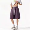 Em Estoque Verão Fresco Secagem Rápida Seda de Gelo Bainha Dividida Tamanho Plus Shorts Masculinos Dk6639 Preto Roxo Uva Branco Rinoceronte Algodão
