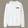 Sudadera de Cuello Redondo para Hombre, Marca de Tendencia Otoñal, Versátil Estampada Holgada de Manga Larga, Atuendo Unisex para Pareja, Top de Estudiante