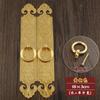 Tirador antiguo chino de cobre puro, tirador recto para puerta de gabinete, tirador de cobre Luca-making Treasure, herrajes para muebles, accesorios de cobre