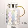 Nuevo Hogar Vidrio Borosilicato Alto Alta Temperatura A Prueba de Explosiones Textura Piña Hervidor de Agua Fría Hogar Sala de Estar Simple Tetera para Té de Flores