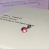 Bola Saltitante Brilhante Shijia Aço Titânio Hélice Brincos de Osso da Orelha com Diamantes Huazi para Mulheres Bola Redonda Multifacetada Brilhante