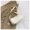 Bolso de hombro pequeño y redondo de PU para uso diario, combinable, de gran capacidad, estilo coreano, bolso de mano artístico de verano, nuevo bolso cruzado para mujer