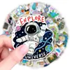 50 pegatinas de elementos para experimentos científicos, pegatinas de dibujos animados de científicos de física, química, biología y astronomía, materiales didácticos para estudiantes, pegatinas decorativas