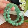 Pulsera Básica de Jade Dongling Natural Pulsera de Cristal Blanco