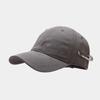 Gorra de béisbol con prendedor de diamantes de imitación para mujer, ajustable, con protección solar, para rostro pequeño, marca Tide.