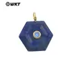 Wt-P2043 Colgante Geométrico Hexagonal de Piedras Preciosas de Colores e Circonitas Pequeñas Incrustadas Accesorios de Joyería al por Mayor