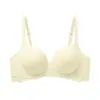 Nuevo sujetador push-up sexy estilo francés para busto pequeño, lencería cómoda sin costuras para mujer, espalda hermosa en forma de U, sin varillas