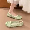 Mocasines amarillos talla grande 42 estilo Chanel suave francés para mujer, nuevo modelo verano 2026, estilo de hada para combinar con faldas, ropa de noche nicho