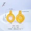 Conjunto de Joyería Vintage Bañado en Oro Estilo Hong Kong con Filigrana Incrustada de Diamantes y Perlas Blancas, Incluyendo Pendientes, Anillo y Collar para Mujer
