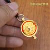 Llavero Colgante Zodiaco Cornucopia de la Suerte Giratorio Artesanía Colgante Decorativo Joyería de Puesto