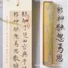Qianli Jiangshan Latão Sólido Régua de Cidade Pincel Criativo Caligrafia Pequeno Script Regular Fino Dourado Pincel Especial para Escrita Caracteres Pressionar Livro Pressionar Papel