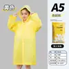 Impermeable No Desechable con Visera Peva Adulto Viaje Senderismo Engrosado Impermeable Portátil Largo de una Pieza