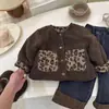 Casaco de Pele para Meninas, Novo Estilo de Inverno, Jaqueta de Algodão Solta com Estampa de Leopardo em Fleece Espessa e Quente para Crianças