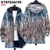 2025 Europeo y Americano Transfronterizo Nuevo Impresión Personalizada 3D Otoño e Invierno Moda Cálida Chaqueta de Pareja con Capucha Chaqueta de Algodón para Hombre