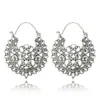Pendientes Retro Europeos y Americanos con Borlas en Forma de U para Mujer ebay Estilo Étnico Pieza Redonda Media Luna Hueca Pendientes Largos Colgantes de Oreja