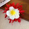 Grampo de Cabelo com Flor de Tecido com um Toque Super Fada, Atmosfera Suave e Elegante, Acessório de Cabelo Requintado e Luxuoso
