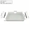 Novo Pé Redondo Branco para Slot Duplo para Painel de Roupa Acessório para Guarda-Roupa de Metal Suporte para Varão de Roupa Posto AA Braço de Suporte