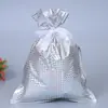 Bolsa de Regalo Navideña de Amazon Nueva Bolsa de Almacenamiento de Dulces Bolsillo con Cordón de Copo de Nieve para Personas Mayores Listo en Stock