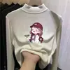 Y2346# blusa de base de veludo com gola semi-alta infantil para outono e inverno, casaco quente para primavera e outono/inverno, menina bebê da moda