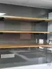 Estantería de Pared con Estantes de Madera Maciza, Estante de Almacenamiento para Sala de Estar, Estante de Almacenamiento para Cocina, Estante de Pared, Colgador de Pared