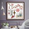 AliExpress suministro de comercio exterior punto de cruz imagen cultura Han bordado pintura colgante sala de estar pintura decorativa simple entrega de una pieza